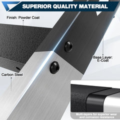 LC250 Roof Rack Compatible for 2024-2025 Toyota Land Cruiser Prado LC250 Heavy Duty Basket Cargo Carriers Luggage Storage Holder Carbon Steel Cross Bars POFENZE