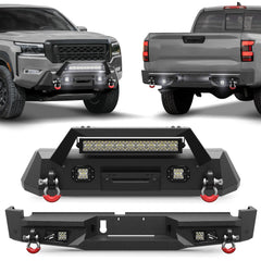 Nissan Frontier Front Bumper and Rear Bumper for 2022 2023 2024 Nissan Frontier - POFENZE