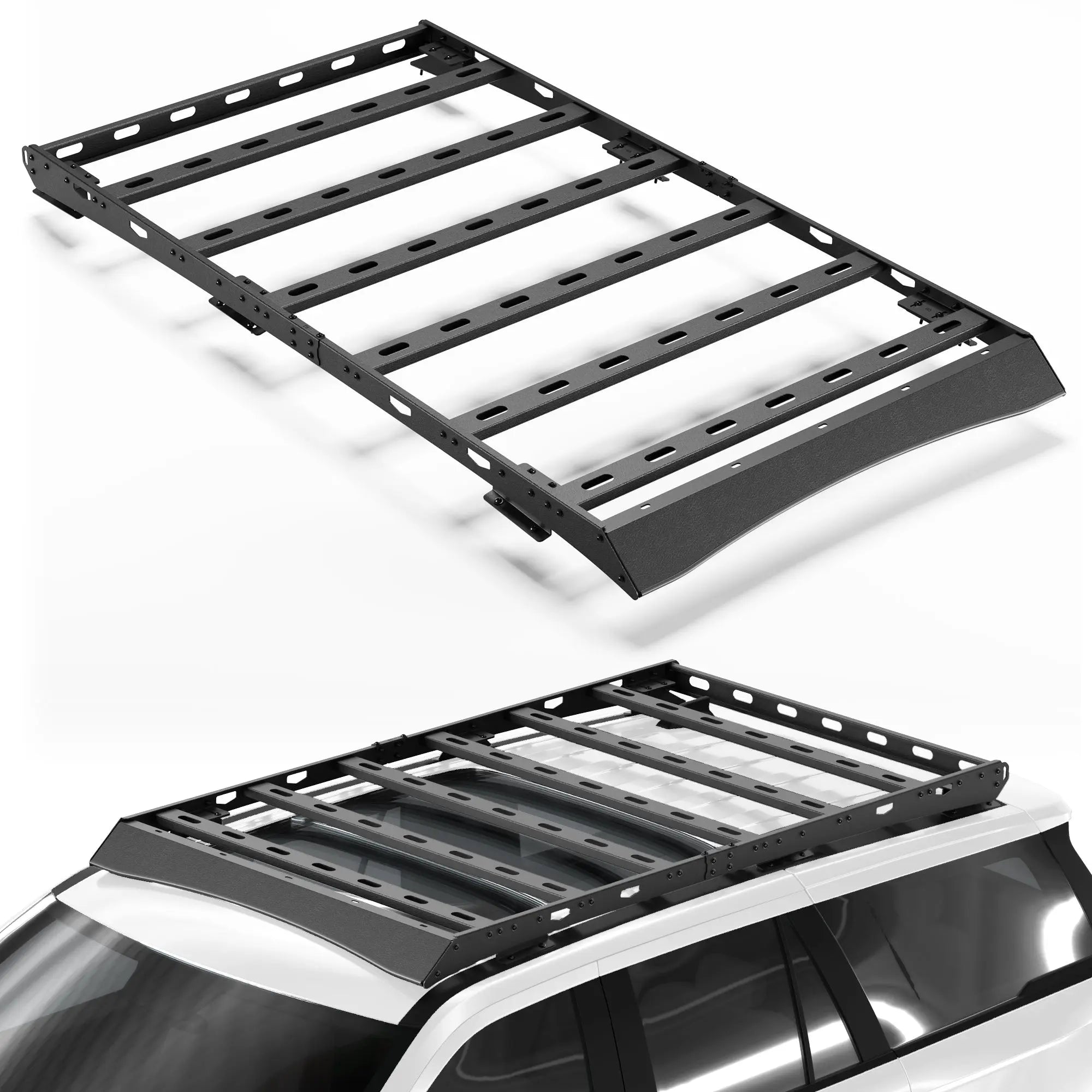 POFENZE For 2018-2025 Ford Expedition Roof Rack Heavy Duty 96" Roof Rack 800LBS Capacity Cargo Basket Carrier for Camping, Overlanding, Road Trip POFENZE