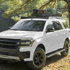 POFENZE For 2018-2025 Ford Expedition Roof Rack Heavy Duty 96" Roof Rack 800LBS Capacity Cargo Basket Carrier for Camping, Overlanding, Road Trip POFENZE