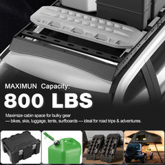 POFENZE For 2018-2025 Ford Expedition Roof Rack Heavy Duty 96" Roof Rack 800LBS Capacity Cargo Basket Carrier for Camping, Overlanding, Road Trip POFENZE