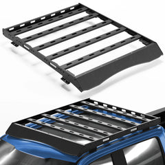 POFENZE For 2023 2024 2025 Ford F250/F350/F450 Roof Rack Overlanding Car Roof Cargo Carrier with Lights POFENZE