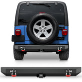 POFENZE Rear Bumper for 1987-2006 Jeep Wrangler YJ TJ LJ POFENZE