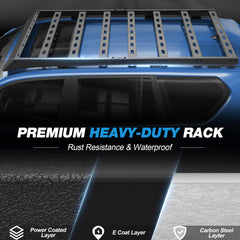 POFENZE Roof Rack for 2010-2023 Lexus GX460, Steel Cargo Roof Rack with Wind Deflector, Drill-On POFENZE