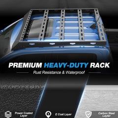 POFENZE Roof Rack for 2022-2025 Ford Maverick, Full Platform Steel Roof Rack, Drill-On, 800 lbs Static Capacity POFENZE