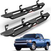 POFENZE Running Boards for 2007-2018 Silverado Sierra 1500 & 2007-2019 2500HD 3500HD Crew Cab POFENZE