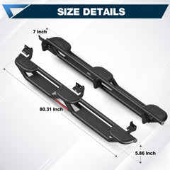 POFENZE Running Boards for 2009-2018 Ram 1500, 2019-2025 Ram 1500 Classic & 2010-2025 Ram 2500/3500 Crew Cab POFENZE