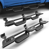 POFENZE Running Boards for 2009-2026 Ram 1500 Quad Cab, 3-Step Side Steps POFENZE