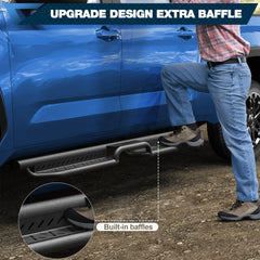 POFENZE Tundra Running Boards for 2022 2023 2024 2025 2026 Toyota Tundra Crew Max with 4 Full-Size Doors