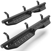 Prado Running Boards Two Raised Side Step Compatible for Toyota Prado LC250 2024-2025, 2 Stairs Step Rails Powder Coated Black Carbon Steel Nerf Bars POFENZE