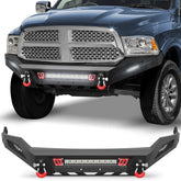 Ram 1500 Front Bumper for 2013-2018 Ram 1500 (Exclude Rebel) and 2019-2024 Ram 1500 Classic Only, w/LED Lights, D-rings and License Plate Bracket POFENZE
