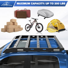 Ram 1500 Roof Rack Top Cargo Carrier Heavy Duty Roof Rack Cross Bars with Side LED Lights Compatible with 2009-2018 Dodge Ram 1500 POFENZE