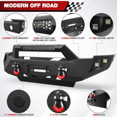 Ram 2500 Front Bumper Full Width for 2010-2018 Dodge Ram 2500/3500 Pickup POFENZE