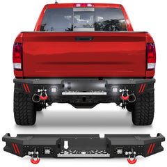 Rear Bumper Compatible with Ram 1500 2009-2018 and Ram 1500 2019-2023 Classic POFENZE