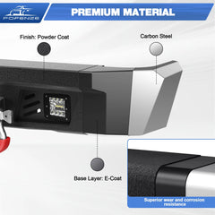 Rear Bumper Full Width for 2007-2013 Tundra POFENZE