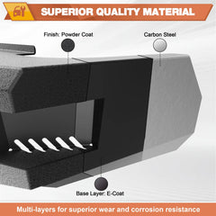 Rear Bumper for 20-23 Chevy Silverado/GMC Sierra 2500/3500 Truck Bumper Full Width Offroad Bumper w/Step Plate, 2x18w Lights, D-rings for 2020-2023 Chevy Silverado and GMC Sierra 2500/3500 POFENZE