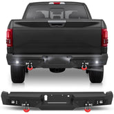 Rear Bumper for 2015-2023 Ford F150 Pickup, w/Step Plate, Fog Lights, License Plate Lights and D-rings (Excluding Raptor & Ecoboost) POFENZE
