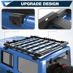 Roof Rack Cargo Basket for 2019-2024 Jeep Wrangler JL Unlimited 4-Door Hardtop Heavy Duty Steel Luggage Carrier POFENZE