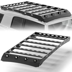 Roof Rack Compatible for 2006-2014 Toyota FJ Cruiser Heavy Duty Basket Cargo Carriers Luggage Storage Holder Carbon Steel Cross Bars POFENZE