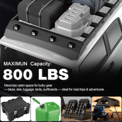 Roof Rack Compatible for 2006-2014 Toyota FJ Cruiser Heavy Duty Basket Cargo Carriers Luggage Storage Holder Carbon Steel Cross Bars POFENZE