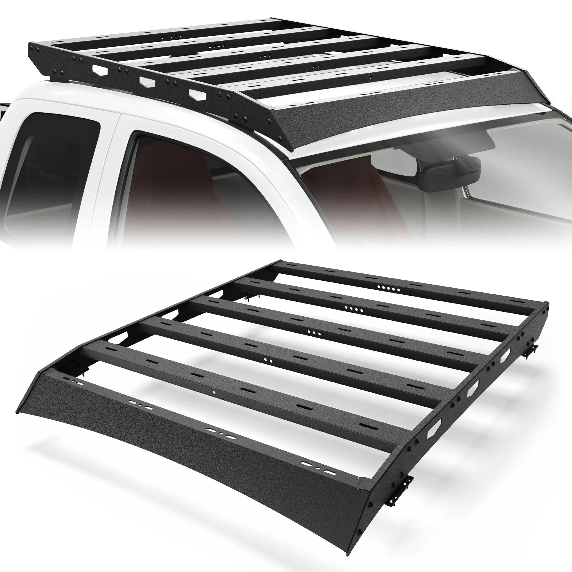 Roof Rack Compatible with 2th Gen 2005-2023 Toyota Tacoma Access Cab M6 Bolt Installation,Cargo Carrier (for 2 Door) POFENZE