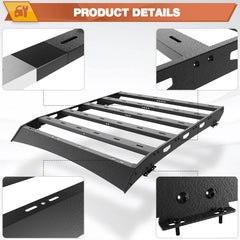 Roof Rack Compatible with 2th Gen 2005-2023 Toyota Tacoma Access Cab M6 Bolt Installation,Cargo Carrier (for 2 Door) POFENZE