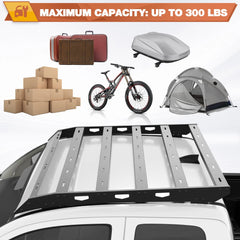 Roof Rack Compatible with 2th Gen 2005-2023 Toyota Tacoma Access Cab M6 Bolt Installation,Cargo Carrier (for 2 Door) POFENZE