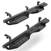 Running Boards 2 Side Steps for TOYOTA 2010-2024 (4 Doors ), 2 Stairs Side Step Rails Coated Black Carbon Steel Nerf Bars POFENZE