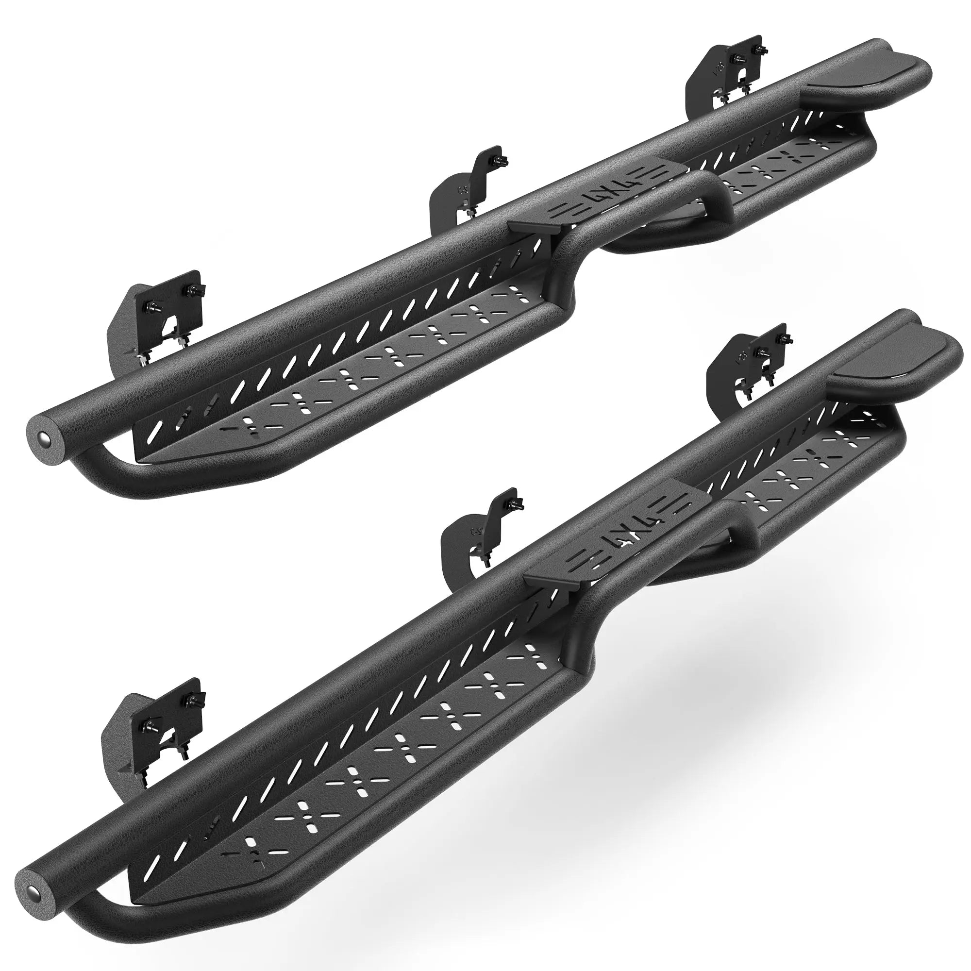 Running Boards Side Step for 2009-2014 F150 Crew Cab (4 Full Size Door) Powder Coated Black Nerf Bars POFENZE