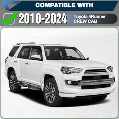 Running Boards Side Steps for 2010-2024 Toyota 4Runner Crew Cab Black Step Bars