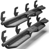 POFENZE Running Boards for 2019-2025 Chevy Silverado 1500 & GMC Sierra 1500 – Black Side Steps Step Bars