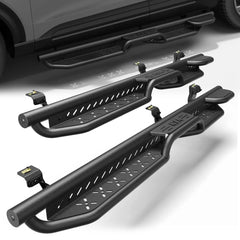 Running Boards Side Steps for 2020 2021 2022 2023 2024 Ford Explorer Crew Cab Black Step Bars POFENZE