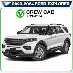 Running Boards Side Steps for 2020 2021 2022 2023 2024 Ford Explorer Crew Cab Black Step Bars POFENZE