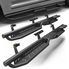 Running Boards Side Steps for 2021 2022 2023 2024 2025 Jeep Grand Cherokee L Crew Cab Black Step Bars POFENZE