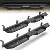 Running Boards for 2007-2021 Toyota Tundra Crew Cab with 4 Full-Size Doors Carbon Steel Powder-Coated Black Nerf Bars POFENZE