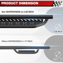 Running Boards for Ford F150 2015-2025 and Nerf Bars for Trucks F250 F350 2017-2025 4 Doors POFENZE