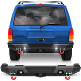 Steel Bumper For Jeep XJ Rear Bumper for 1984-2001 Jeep Cherokee XJ with Lights