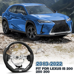Steering Wheel For Lexus Carbon Fiber Steering Wheel Preforated Leather Grip Fit for Lexus IS/200/250/300 2013-2022 POFENZE