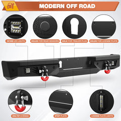 Sturdy Steel Front or Rear Bumper with Led Lights for Toyota Tundra 2007-2013 POFENZE