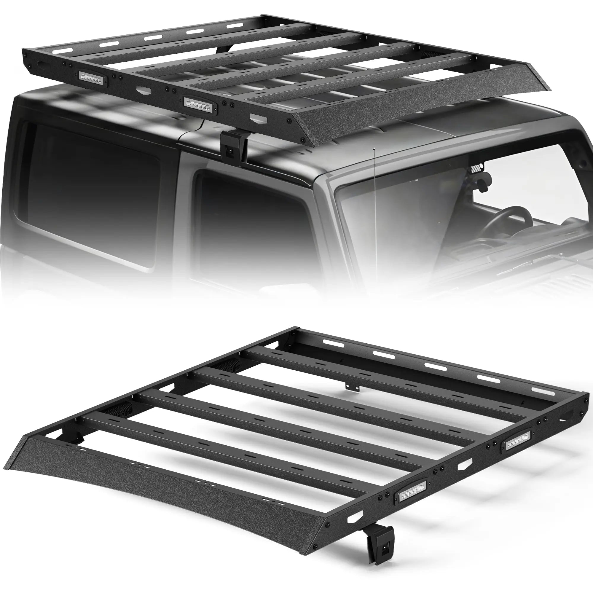 TJ Roof Rack For 1997-2006 Jeep Wrangler TJ Rooftop Cargo Carrier POFENZE