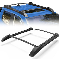 Top Roof Rack Cross Bars Fit for 2024-2025 Toyota Tacoma Double Cab Double Cab Basket Heavy Duty Cargo Carriers Luggage Storage Holder Aluminum POFENZE