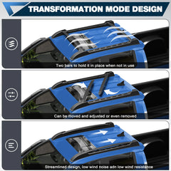 Top Roof Rack Cross Bars Fit for 2024-2025 Toyota Tacoma Double Cab Double Cab Basket Heavy Duty Cargo Carriers Luggage Storage Holder Aluminum POFENZE