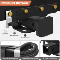 Tow Hitch Trailer Kit for 2007-2018 Jeep Wrangler JK Trailer Hitch Receiver Kit POFENZE