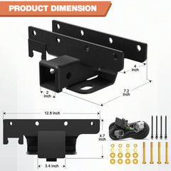 Tow Hitch Trailer Kit for 2007-2018 Jeep Wrangler JK Trailer Hitch Receiver Kit POFENZE