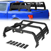 Truck Rack for Full-Size Trucks 17.3'' Bed Rack Without Bed Rails Overlanding Rack for 2002-2022 Dodge Ram 1500, 2014-2022 Chevy Silverado 1500, 2015-2022 Ford F-150, 2007-2013 Toyota Tundra POFENZE