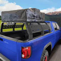 Truck Rack for Full-Size Trucks 17.3'' Bed Rack Without Bed Rails Overlanding Rack for 2002-2022 Dodge Ram 1500, 2014-2022 Chevy Silverado 1500, 2015-2022 Ford F-150, 2007-2013 Toyota Tundra POFENZE