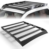 Tundra CrewMax Roof Rack Top Cargo Carrier Heavy Duty Roof Rack Cross Bars with Side LED Lights Compatible with 2007-2021 Toyota Tundra 2th 3th Gen (4 Doors Only) POFENZE