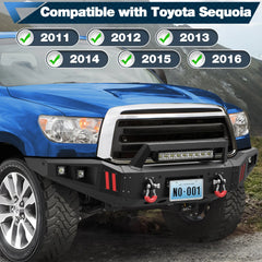 Tundra Front Bumper and Rear Bumper Set for 2007-2013 Toyota Tundra - POFENZE