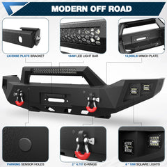 Tundra Bumper Front Bumper and Rear Bumper Set for 2007-2013 Toyota Tundra Pickup - POFENZE