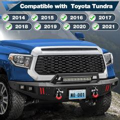 Tundra Bumper Front Bumper and Rear Bumper Set for 2014-2021 Toyota Tundra Pickup - POFENZE